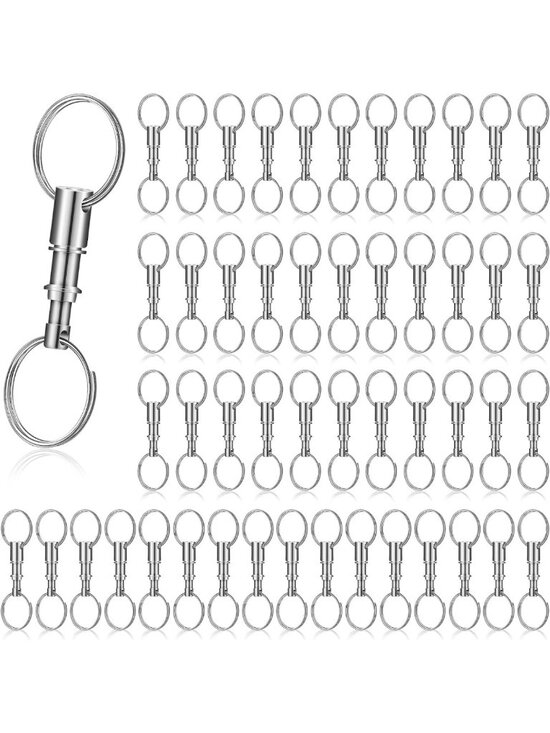 Accessories - Detachable Quick Release Keychain with Spring Split Snap Lock - Key Accessory